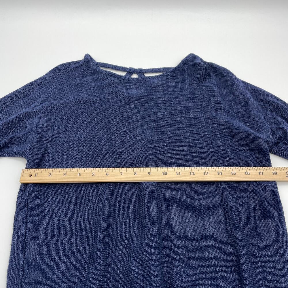 CHICOS Womens Knit Shirt Size 1 / US M Knit Crossback Pullover Top 3/4 Sleeve - Picture 5 of 7